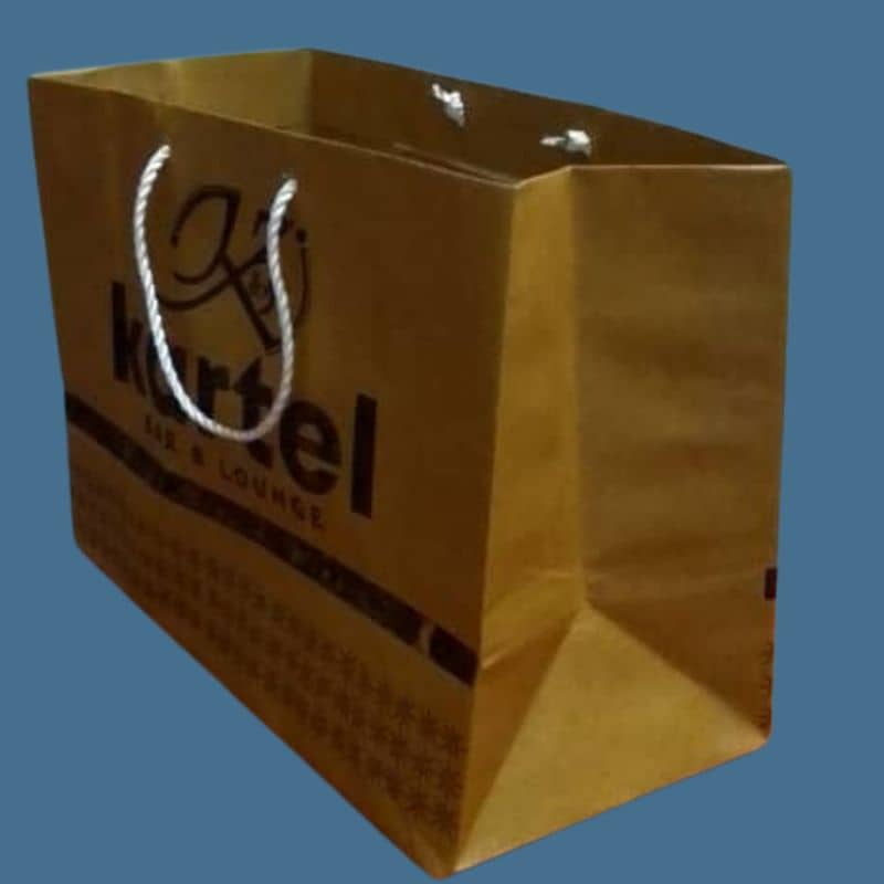 Custom Printed Delivery Paper Bags | Eco-Friendly Takeaway Packaging Uganda