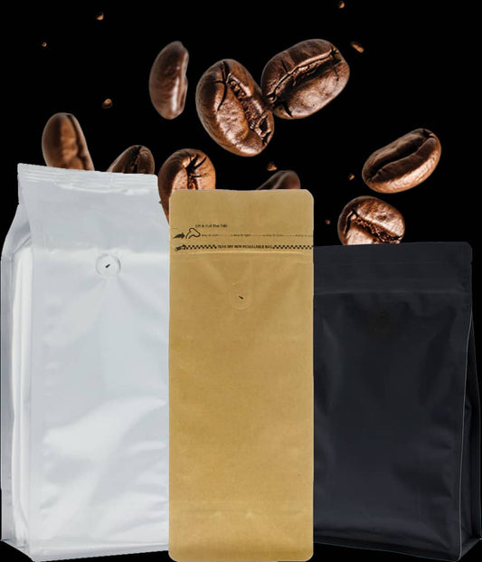 Flat Bottom Coffee Bags with Valve – Premium Coffee Packaging Bags Kampala, Uganda